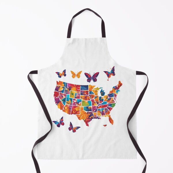 Item preview, Colorful Map of USA designed and sold by SAKADesignArt.