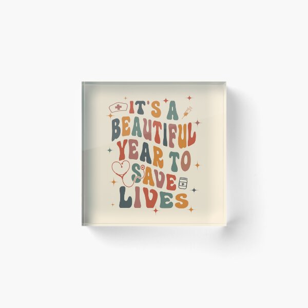 Item preview, Its a beautiful Year to save lives - Hello 2024 - Happy Nurse Doctor Year 2024 designed and sold by Lam Assia.