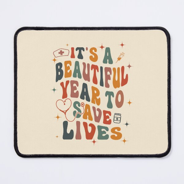 Item preview, Its a beautiful Year to save lives - Hello 2024 - Happy Nurse Doctor Year 2024 designed and sold by Lam Assia.