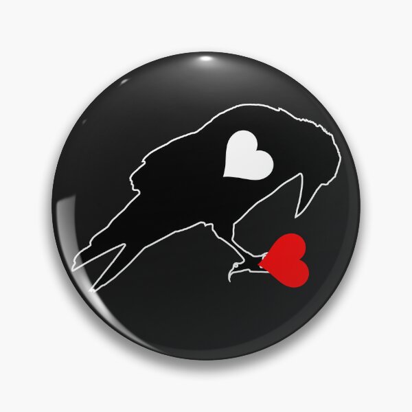 Item preview, Gothic dark raven heart eating designed and sold by erozzz.