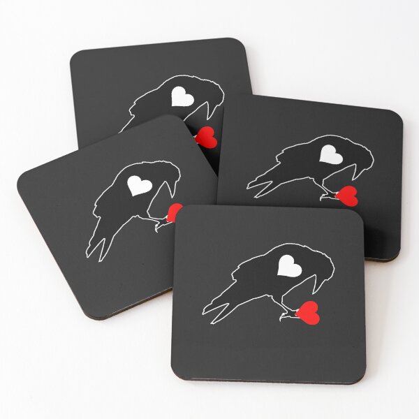 Item preview, Gothic dark raven heart eating designed and sold by erozzz.