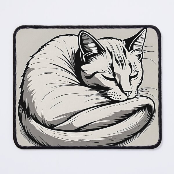 Item preview, relaxed white Cat  designed and sold by Catophile.