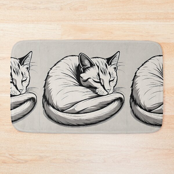 Item preview, relaxed white Cat  designed and sold by Catophile.