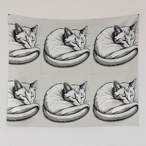 Item preview, relaxed white Cat  designed and sold by Catophile.