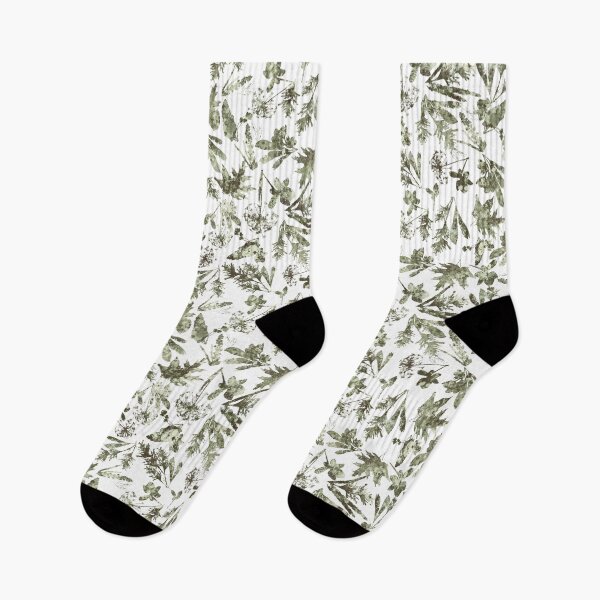 Item preview, Serene plant textures, khaki green, half-drop designed and sold by naturaltones.