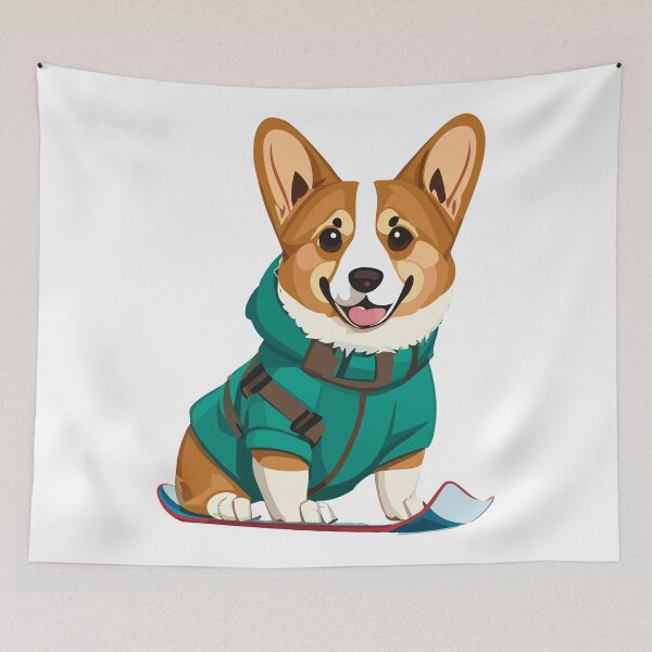 Item preview, Snowboard Corgi designed and sold by Corgi-at-night.