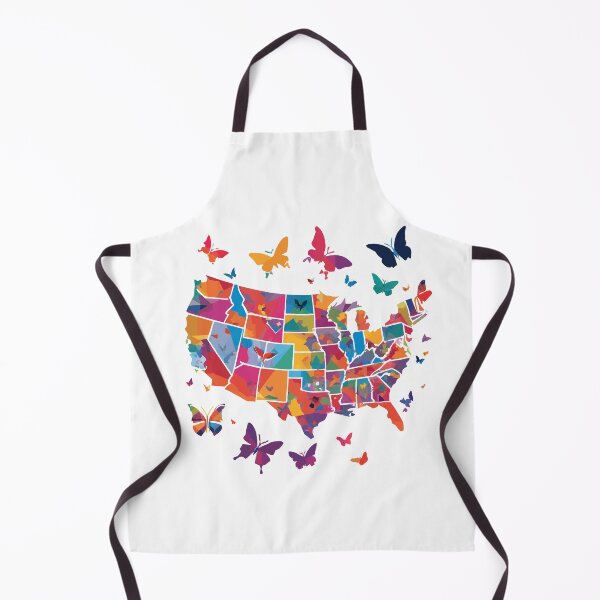 Item preview, Colorful Map of USA designed and sold by SAKADesignArt.