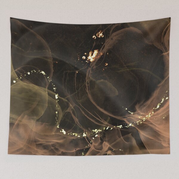 Item preview, Black Silk And Golden Dust Pattern  designed and sold by WomenLevelUp.