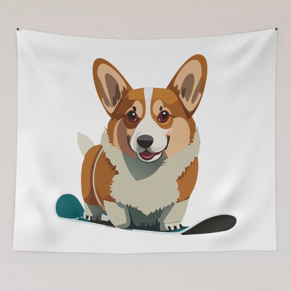 Item preview, Winter Corgi designed and sold by Corgi-at-night.