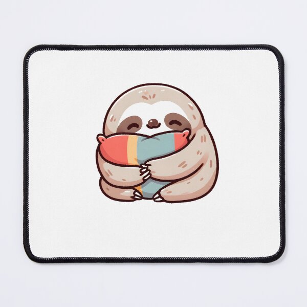 Item preview, Sleepy Sloth Hugging a Pillow designed and sold by UmbrellaStudio1.