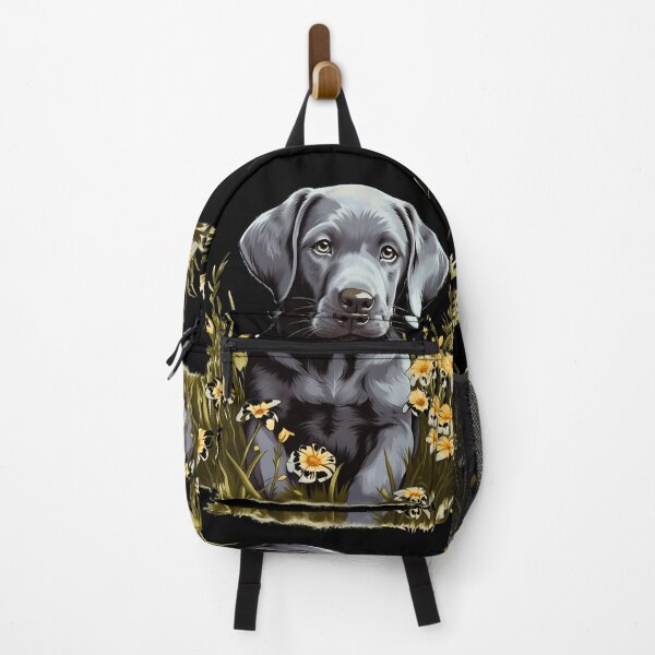 Item preview, Cute silver labrador retriever grey puppy in nature designed and sold by NBSStore.