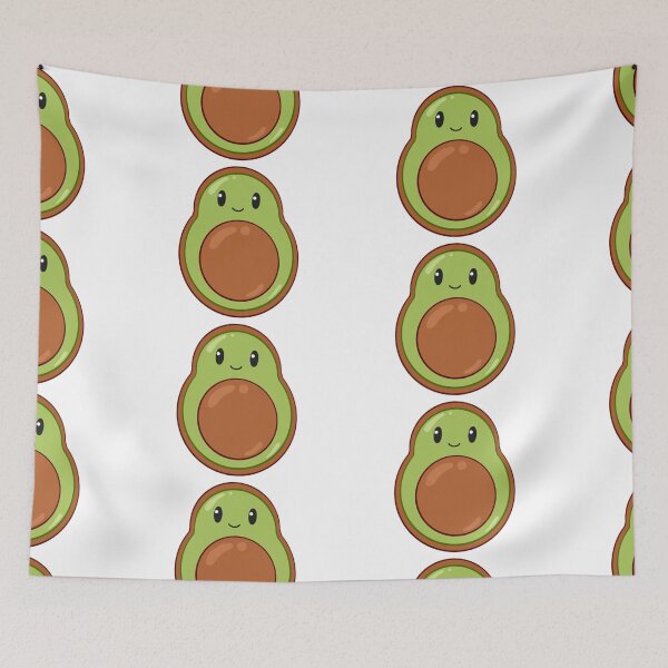 Item preview, Cute Avocado with a smiling face  designed and sold by DomsDoodles.