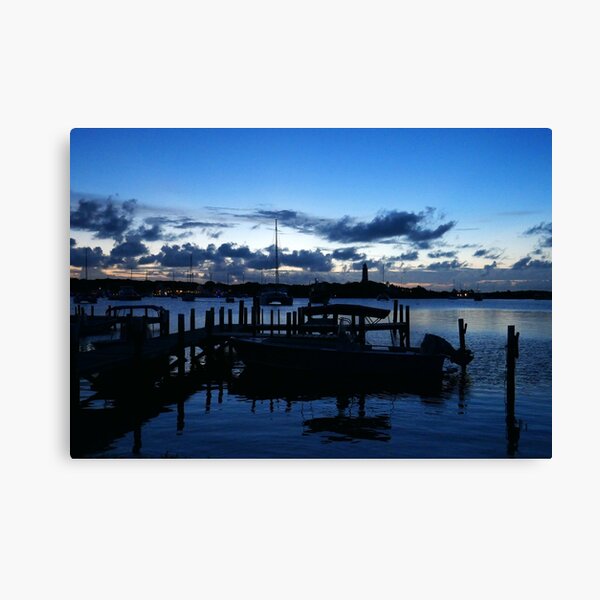 Hope Town Harbour at Dusk Canvas Print