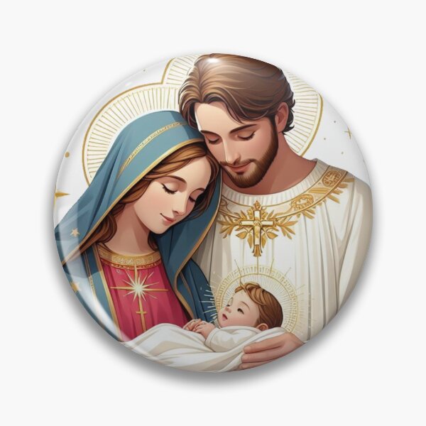 Item preview, Advent Christmas Mother of God, St. Joseph with baby Jesus  designed and sold by JaroDesign2023.