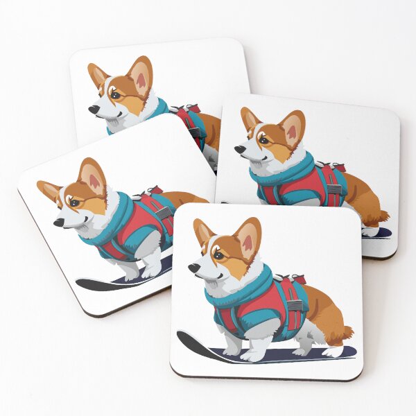 Item preview, Corgi on Snowboard designed and sold by Corgi-at-night.