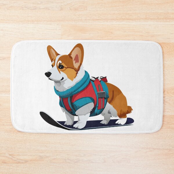 Item preview, Corgi on Snowboard designed and sold by Corgi-at-night.