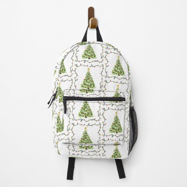 Item preview, Christmas Tree With Star and Lights Print Design Xmas Holiday Pattern Gifts designed and sold by healthnuthols.