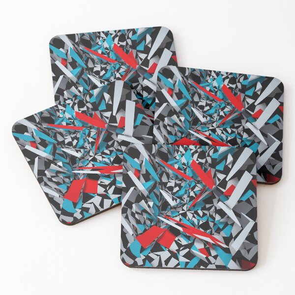 Item preview, Surrealism and modern art 3d painting triangles and geometric figures designed and sold by Carlos Gudino.