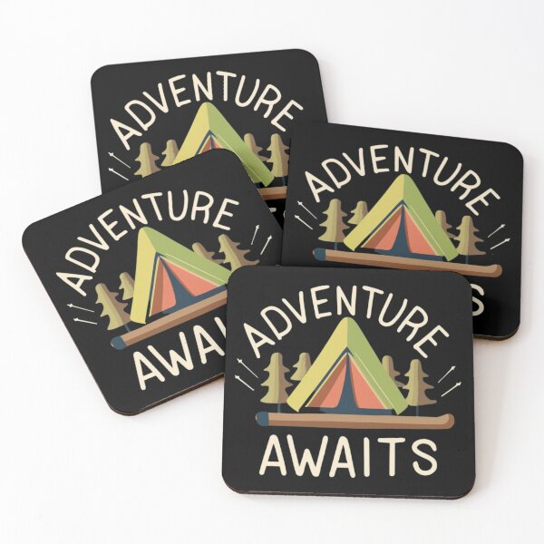 Item preview, Trendy Adventure Awaits Travel Camping Vintage designed and sold by EmiAndMike.