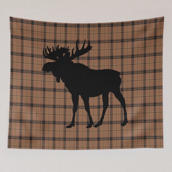 Item preview, Moose: Brown Plaid designed and sold by Jared Davies.