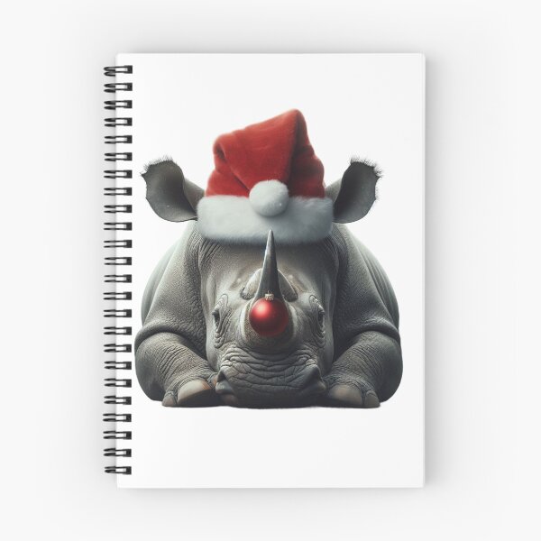 Item preview, rinoceronte navideño designed and sold by Animalia-.