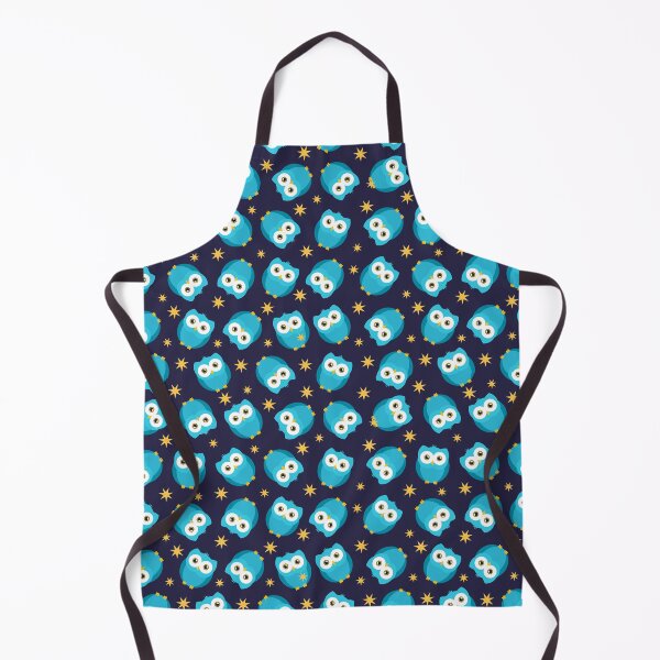 Item preview, Cute blue Owl Seamless Pattern designed and sold by mamacub.