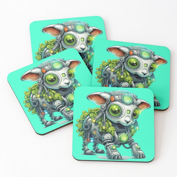 Item preview, Neon Punk Christmas Sheep Robot designed and sold by Sp3ctrumOfColor.