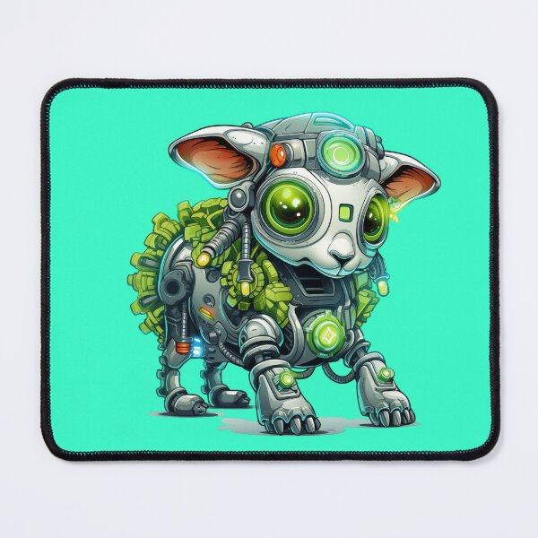 Item preview, Neon Punk Christmas Sheep Robot designed and sold by Sp3ctrumOfColor.