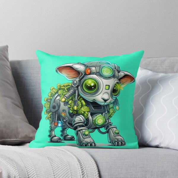 Item preview, Neon Punk Christmas Sheep Robot designed and sold by Sp3ctrumOfColor.