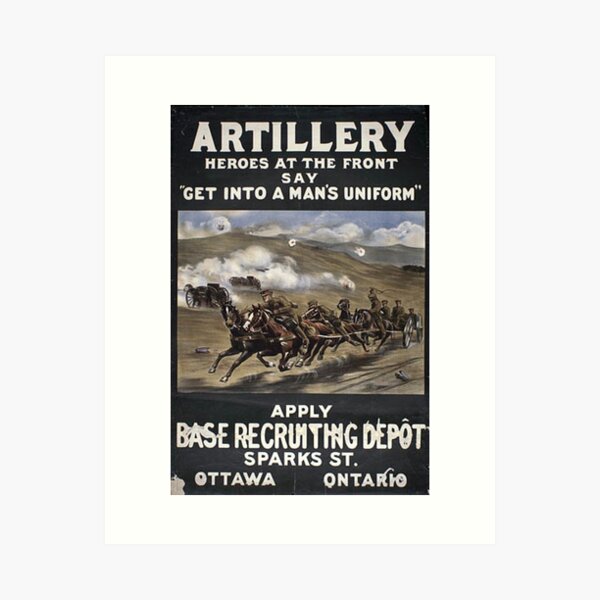 Vista previa del artículo con la obra «cartel de reclutamiento vintage», diseñado y vendido por simeonrussell.