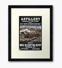 recruitment poster Framed Print