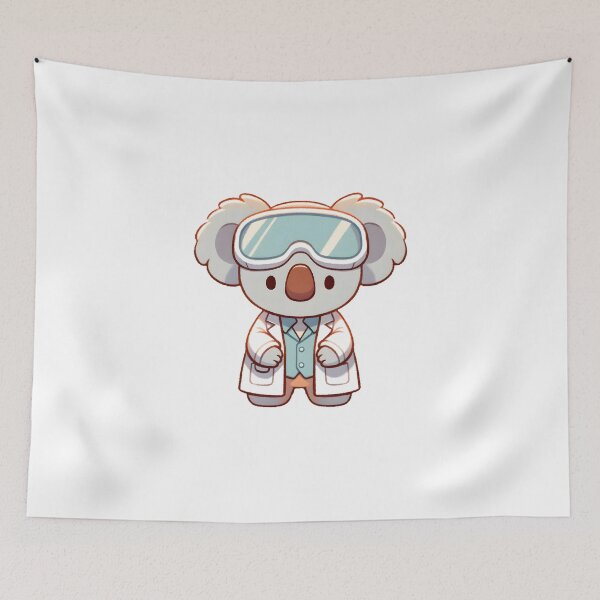 Item preview, Adorable Koala Wearing White Coat and Goggles designed and sold by UmbrellaStudio1.