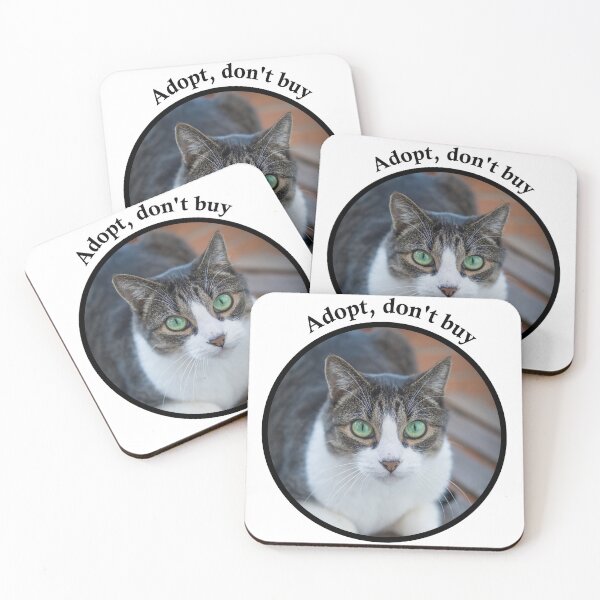 Item preview, Adopt, don't buy a cat designed and sold by mikistudio.