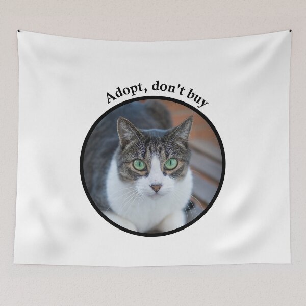 Item preview, Adopt, don't buy a cat designed and sold by mikistudio.