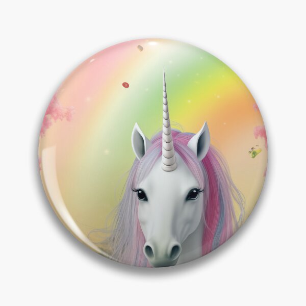 Item preview, A white unicorn and a rainbow in the background. designed and sold by czintos.