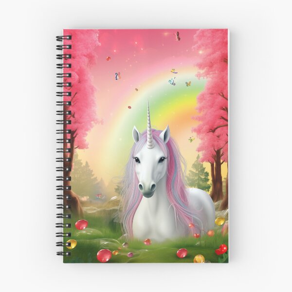 Item preview, A white unicorn and a rainbow in the background. designed and sold by czintos.
