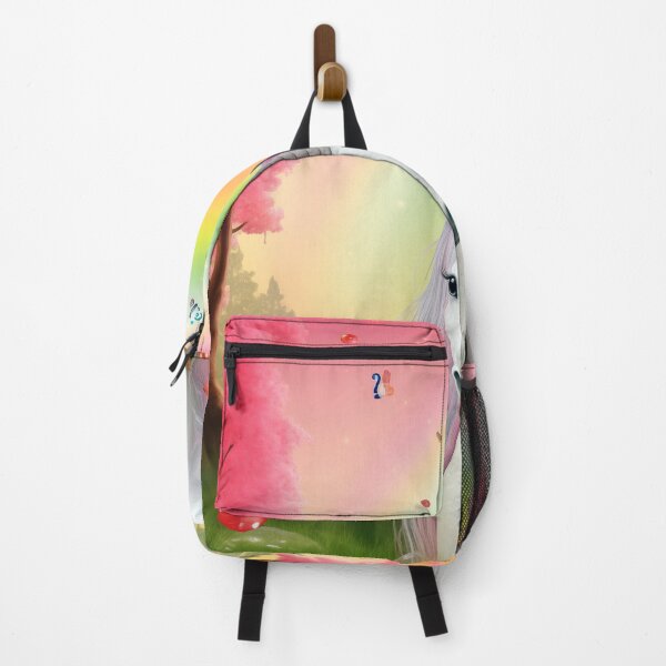 Item preview, A white unicorn and a rainbow in the background. designed and sold by czintos.