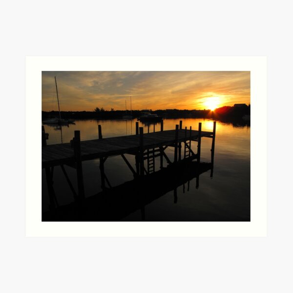 Black Sound Sunrise Art Print