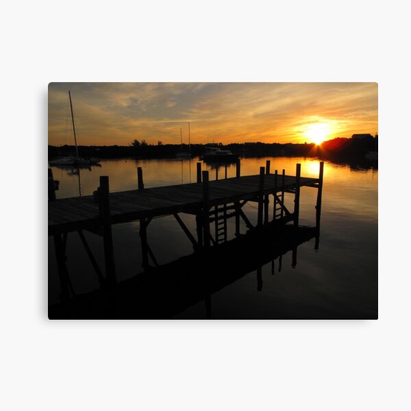Black Sound Sunrise Canvas Print