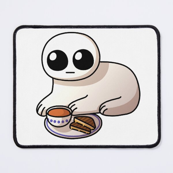 Item preview, autism creature enjoying some tomato soup and grilled cheese designed and sold by TheDangerGoose.