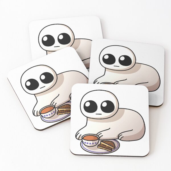 Item preview, autism creature enjoying some tomato soup and grilled cheese designed and sold by TheDangerGoose.