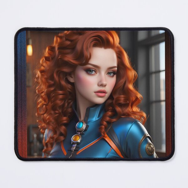 Item preview, Flight Navigator Florina Tatina Alluring AI Concept Art Portrait by Xzendor7 designed and sold by Xzendor7 Digital Art Creations.