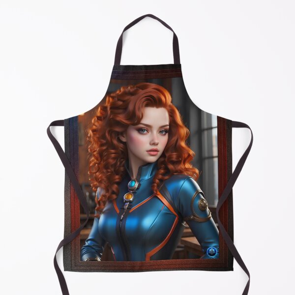 Item preview, Flight Navigator Florina Tatina Alluring AI Concept Art Portrait by Xzendor7 designed and sold by Xzendor7 Digital Art Creations.