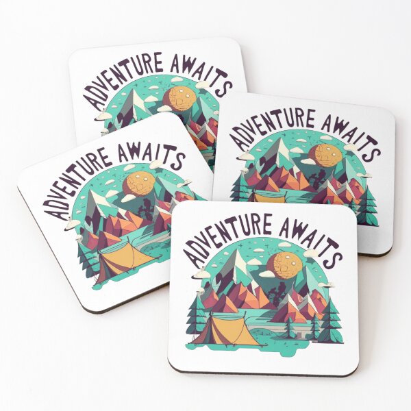 Item preview, Trendy Adventure Awaits Travel Camping Vintage designed and sold by EmiAndMike.