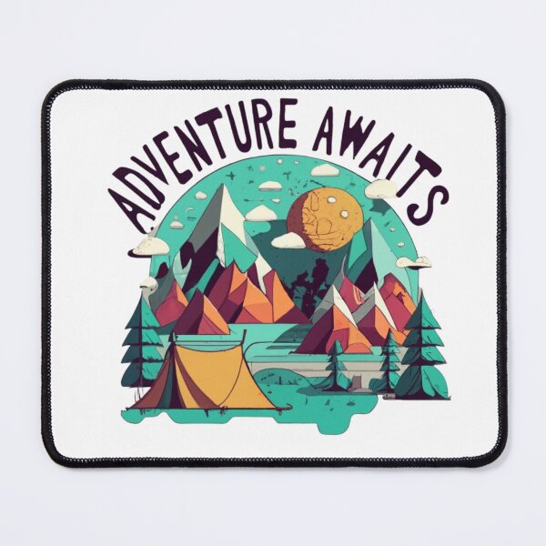 Item preview, Trendy Adventure Awaits Travel Camping Vintage designed and sold by EmiAndMike.