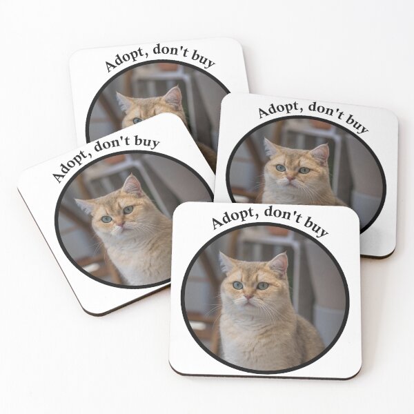 Item preview, Adopt, don't buy a cat designed and sold by mikistudio.