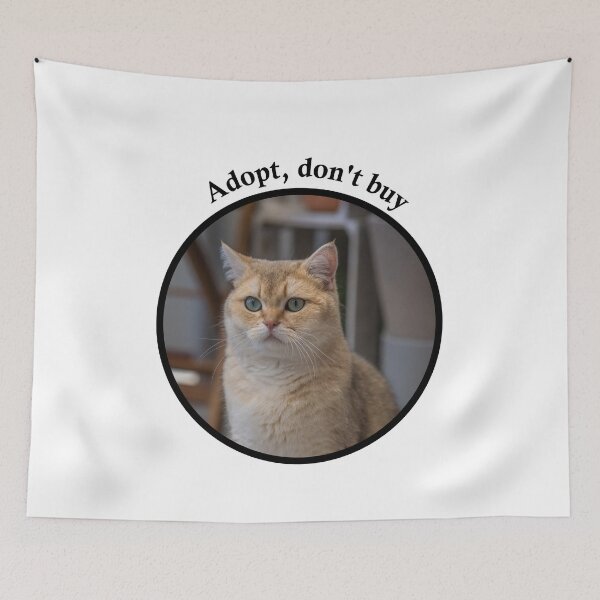 Item preview, Adopt, don't buy a cat designed and sold by mikistudio.