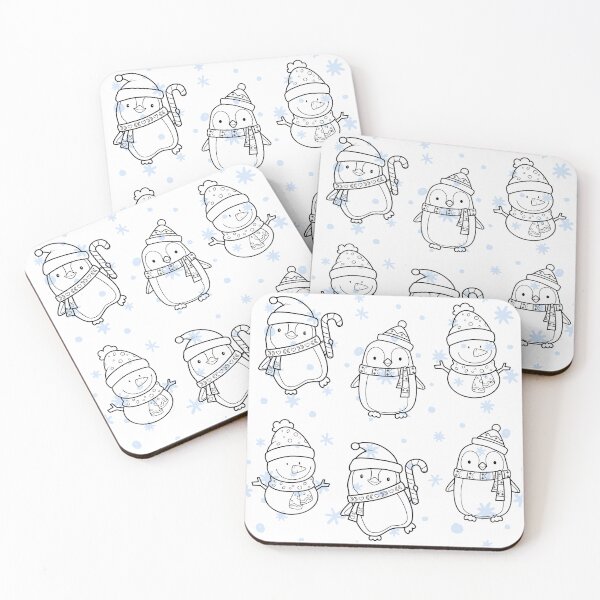 Item preview, Winter Snowman and Penguin Design Christmas Xmas Holiday Pattern Gifts designed and sold by healthnuthols.