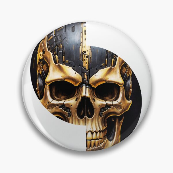 Item preview, robotic skull designed and sold by CollorTrend.
