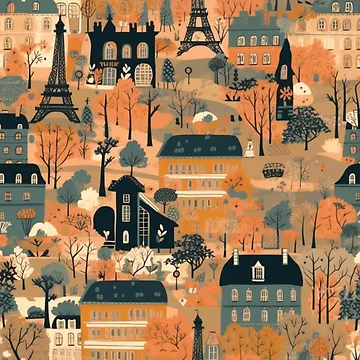 Artwork thumbnail, Rustic Paris by PrettyPatternss